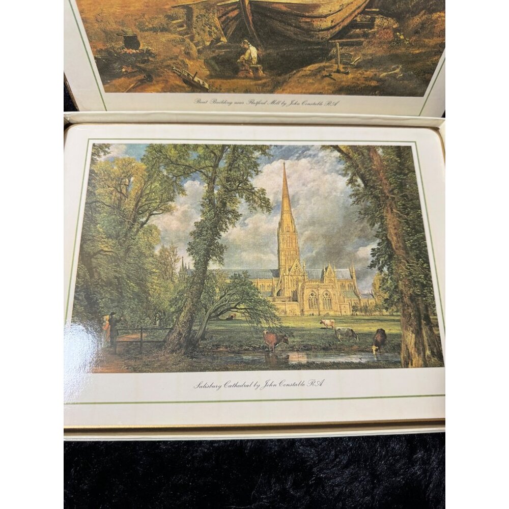 Clover Leaf Table Mats Placemats London Landmarks Cork Back Set of 6 - Picture 3 of 9